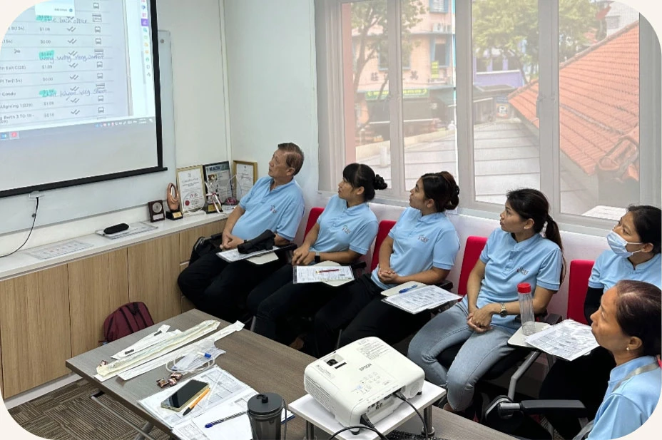 Staff attending a breifing